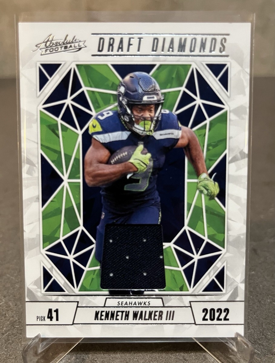 1of1 nfl kenneth walker Ⅲ seahawks auto 2024 Panini Mosaic #8 Kenneth Walker III Notoriety Mosaic