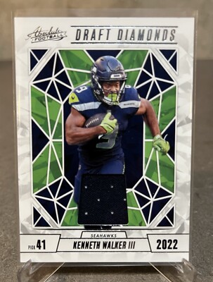 2024 Panini Absolute Kenneth Walker III Draft Diamonds Patch