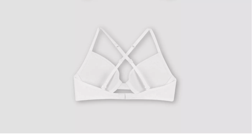Hanes Girls' Molded Underwire Bra with Convertible Straps - S - White - C585 - Picture 2 of 4