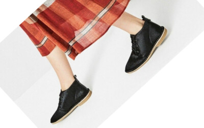 ZARA REAL LEATHER COW FURSKIN FLAT DESERT BOOTS ANKLE BLACK 36 6