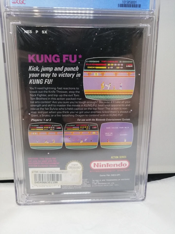Kung Fu Nintendo NES Sealed CGC Graded 9.6 NM+ / MINT / MINT CGC  WATA 9.8??? - Image 4 of 4