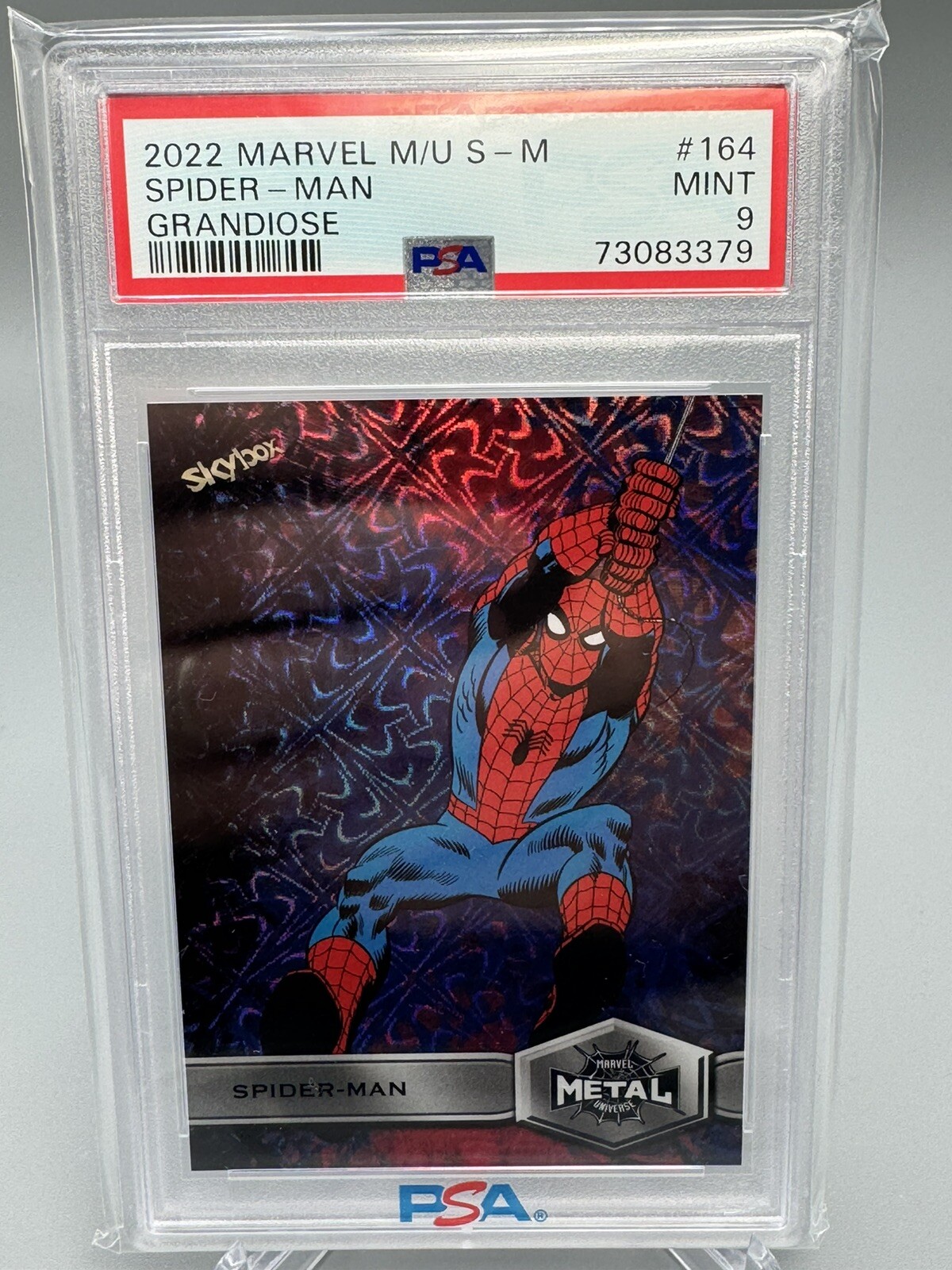 2022 Marvel Metal Universe Spider-Man Grandiose Spider-Man #164 PSA 9 MINT