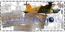 Albatros DXI Biplane Peanut 13 In RC Model Airplane Laser Cut Balsa Kit & Plans