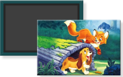 Disney Fox and the Hound Tod Copper Fridge Refrigerator Locker Magnet 2 x 3