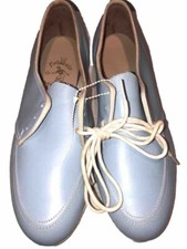 Princess Strike Bowling Shoes Woman s Size 5 B Lt Blue Leather Vintage Retro