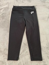 GK Elite Black Gymnastics Leggings Warm Up Pant Women s Adult Small AS B