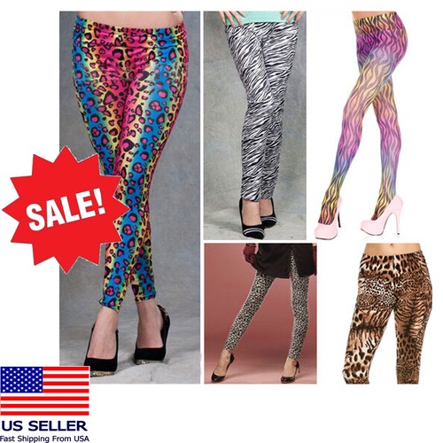 Animal Print Pantalones Outta Control Leggings Costume Rainbow LMFAO Rock eBay