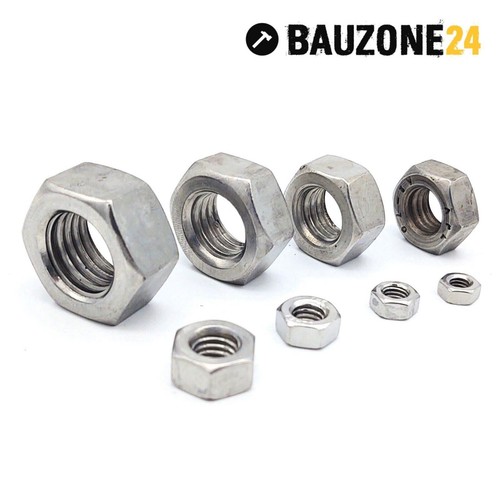 Sechskant-Mutter DIN 934 Edelstahl A4 Rostfrei Mutter  M2 - M 30 - Bild 4 von 4