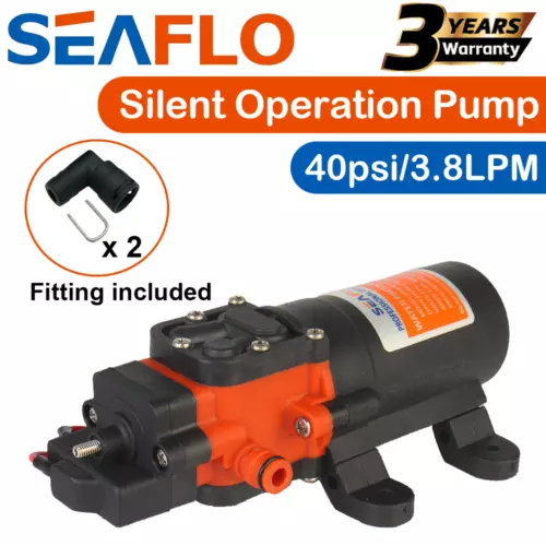 SEAFLO 12V Water Pump 21 Series 3.8 LPM - RV Camper Trailer Caravan Camping Boat - Picture 2 of 8