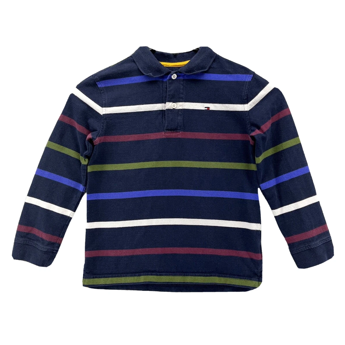 Tommy hilfiger multicolor long sleeve polo deals