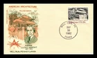 DR JIM STAMPS US COVER FALLINGWATER ARCHITECTURE FDC HOUSE OF FARNAM CACHET