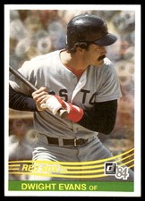 Dwight Evans 1984 Donruss #395 Red Sox MLB READ FREE SHIPPING AutographDen