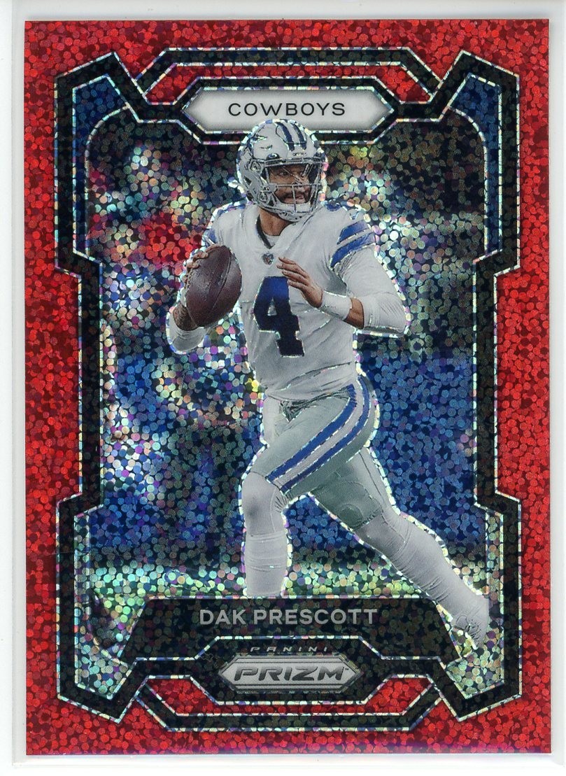 2023 Panini Prizm Dak Prescott #73 Red Sparkle Prizm