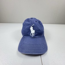 Polo Ralph Lauren Hat Cap Strap Back One Size Blue Big Pony Logo 3 Boys