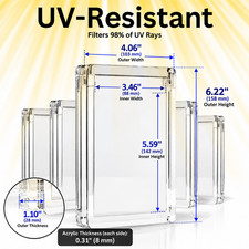 Graded Card Slab Display Case Magnetic PSA BGS CGC SGC Acrylic UV Holder Stand