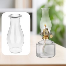 Oil Lamp Chimney Glass Shade Replacement Lamps Globe Clear Hurricane Lamp for