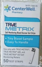 500 True Metrix CenterWell Self Monitor Blood Glucose Test Strips Sealed FR SHIP