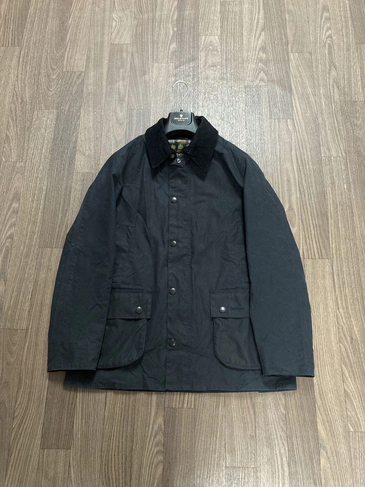 Barbour Ashby Men’s Wax Jacket Navy Size Large