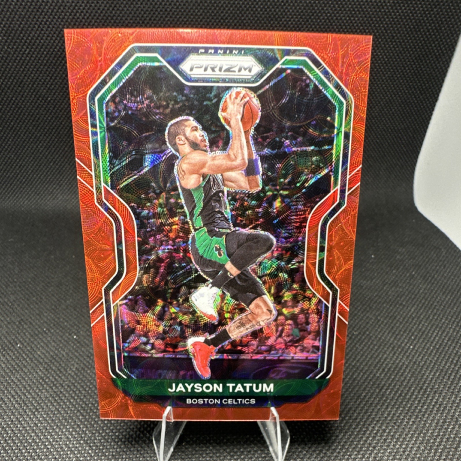 Panini Prizm 2020-21 Choice Red Prizm Jayson Tatum #119 /88 Boston Celtics