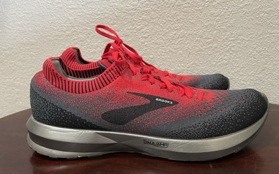 Brooks Levitate 2 Running Shoes Black Red Mens 11.5 Medium D Cushioned Comfort