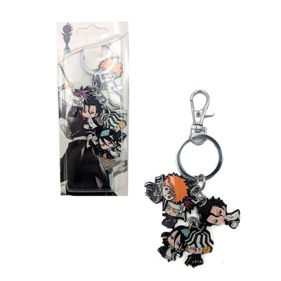 ICHIGO BYAKUYA KISUKE RENJI AIZEN Bleach 1 in. 5 Pcs. Key Chain Set (KeyChain)