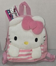 Hello Kitty Backpack School Bag Pink Stripes ...