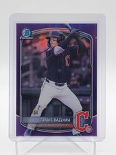 TRAVIS BAZZANA 2025 BOWMAN CHROME DRAFT PURPLE REFRACTOR /250 #BDC-49 Q2754