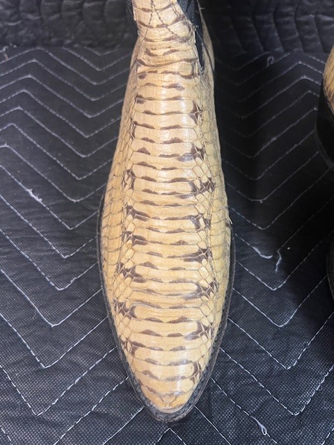 Rare Dan Post Snake Skin Python Leather Western C… - image 5