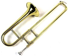 Diginex Gold Lacquer Finish Bb Mini Trombone with Case and Mouthpiece