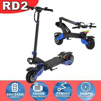 GLIDEZONE 5000W 50MPH 55Miles Electric Scooter Smart NFC Unlock 60V Vacuum Tire