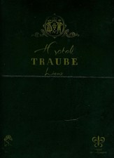 Romantik Hotel Traube Lienz Menu Tyrol Austria 1981 Relais de Champagne 