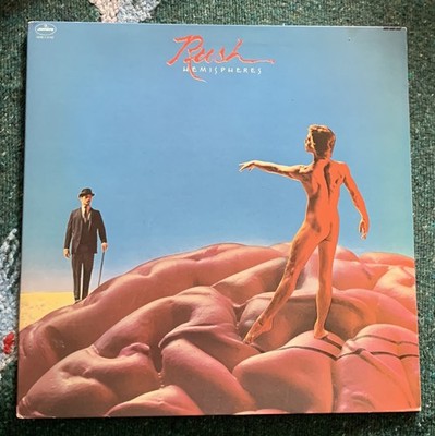 Hemispheres RUSH 1978 LP SRM-1-3743 Mercury 80s Reissue VG Vinyl Gatefold