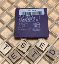 AMD Am486 DX2-80 A80486DX2-80 80 MHz Vintage 486 Gold CPU