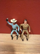 Vintage Lone Ranger and Tonto Figures - Made In Hong Kong