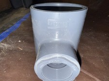 Spears PVC Pipe Fitting 3-Way Tee Adapter slip 3  fnpt 2  