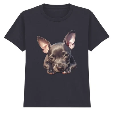 T-shirt mignon chiot chien animaux enfants unisexe garçons filles animal de... - Photo 1/4