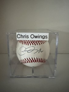 Chris Owings Signed Autograph Official MLB Baseball “Go Dbacks” Inscription JSA 