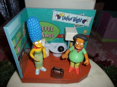 SIMPSONS WOS INTERACTIVE LOOSE BARNEYS BOWL A RAMA PIN PAL APU MARGE PLAYSET