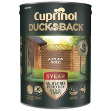 Cuprinol 5 Year Ducksback Shed & Fence Treatment 5L Matt Paint All Colours