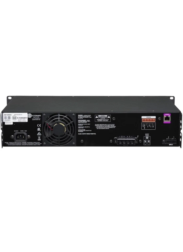 Crown NCDI2X300BL-U-US 300W 4-Channel Power Amplifier With Blu Link - Image 2 of 4
