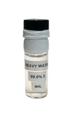 Heavy Water 99.8% D 4mL Lab Chemical Vial