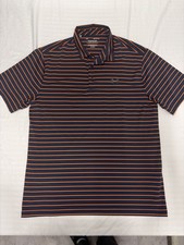 Under Armour Men's The Playoff Polo Shirt Large Navy/ Orange Short Sleeve New