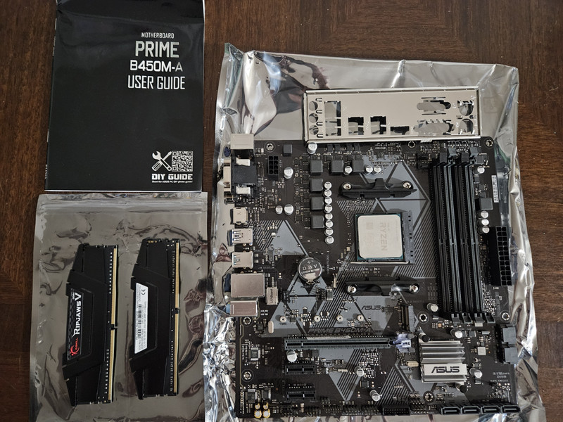 (Combo) ASUS PRIME B450M-A MicroATX  Mobo+ Ryzen 5 3600 CPU + Gskill 16gb 3200