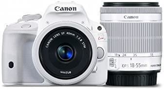 Canon Digital SLR Camera EOS Kiss X7 (White) Double Lens Kit 2 EF-S18-55mm