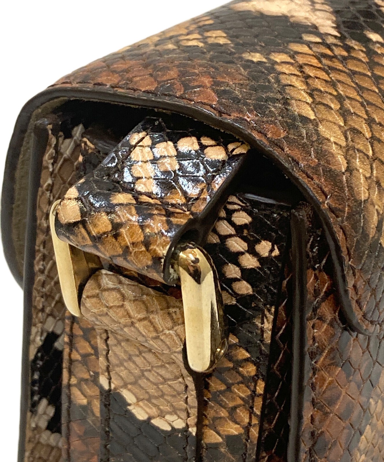 A.P.C. Python Pattern Shoulder Bag Brown - image 7