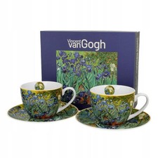 2 Espresso Mugs "Irysy" 90ml Porcelain Coffee Cups Gift Set