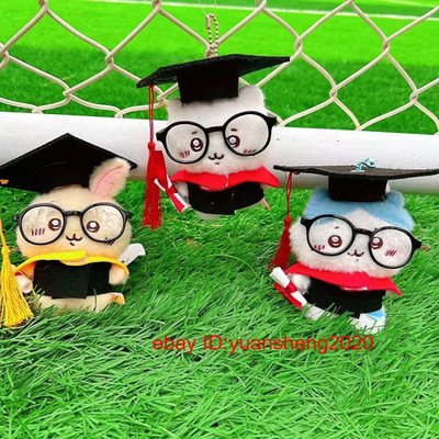 Chiikawa Usagi Hachiware Plush Doll Figure Model Graduation Season Gift Keychain