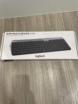 New Logitech K585 Slim Multi-Device Wireless Bluetooth Keyboard ~ Graphite