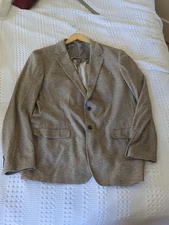 Bonobos Lanificio Fortex Blazer Sport Coat Unstructured 46L Men's Brown Standard