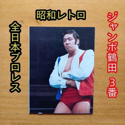 Jumbo Tsuruta Pro Wrestling Mini Card Showa Retro All Japan Wrestling Rare